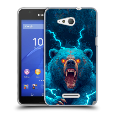Силиконовый чехол на Sony Xperia E4g с принтом Медведь