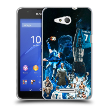 Силиконовый чехол на Sony Xperia E4g с принтом Реал Роналдо Силиконовый чехол на Sony Xperia E4g с принтом Реал Роналдо