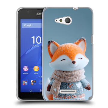 Силиконовый чехол на Sony Xperia E4g с принтом Лиса
