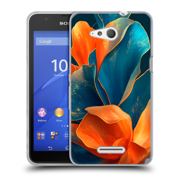 Силиконовый чехол на Sony Xperia E4g с принтом Цветы