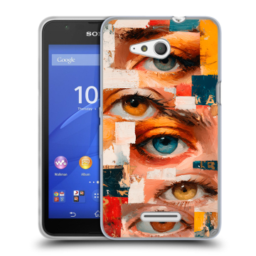 Силиконовый чехол на Sony Xperia E4g с принтом Модный принт