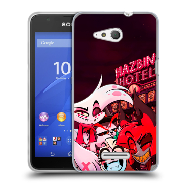 Силиконовый чехол на Sony Xperia E4g с принтом Hazbin Hotel Отель Хазбин Силиконовый чехол на Sony Xperia E4g с принтом Hazbin Hotel Отель Хазбин