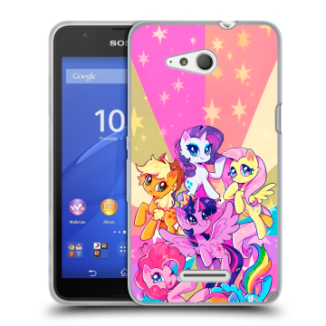 Силиконовый чехол на Sony Xperia E4g с принтом My little pony Дружба чудо Силиконовый чехол на Sony Xperia E4g с принтом My little pony Дружба чудо