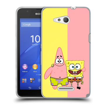 Силиконовый чехол на Sony Xperia E4g с принтом Спанч боб Спанчбоб Силиконовый чехол на Sony Xperia E4g с принтом Спанч боб Спанчбоб