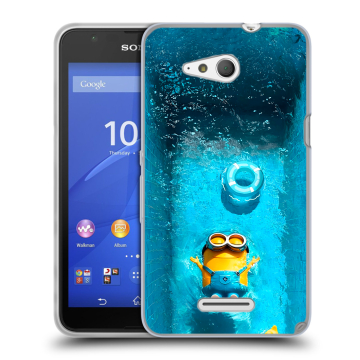 Силиконовый чехол на Sony Xperia E4g с принтом Миньоны Силиконовый чехол на Sony Xperia E4g с принтом Миньоны