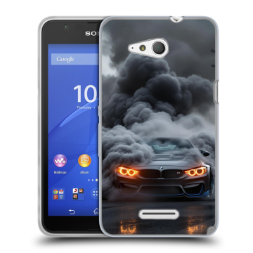 Силиконовый чехол на Sony Xperia E4g с принтом BMW БМВ Силиконовый чехол на Sony Xperia E4g с принтом BMW БМВ