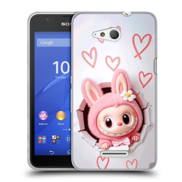 Силиконовый чехол на Sony Xperia E4g с принтом Labubu Лабубу Силиконовый чехол на Sony Xperia E4g с принтом Labubu Лабубу