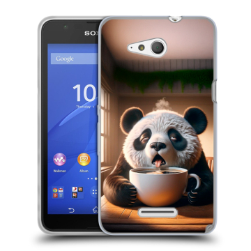 Силиконовый чехол на Sony Xperia E4g с принтом смешная панда Силиконовый чехол на Sony Xperia E4g с принтом смешная панда
