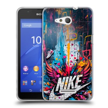 Силиконовый чехол на Sony Xperia E4g с принтом Nike Найк Силиконовый чехол на Sony Xperia E4g с принтом Nike Найк