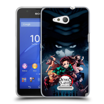 Силиконовый чехол на Sony Xperia E4g с принтом Demon Slayer Клинок рассекающий демонов Силиконовый чехол на Sony Xperia E4g с принтом Demon Slayer Клинок рассекающий демонов