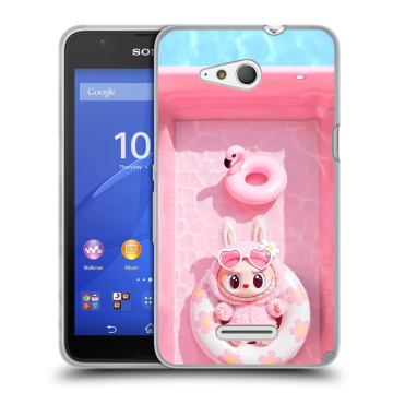 Силиконовый чехол на Sony Xperia E4g с принтом Labubu Лабубу Силиконовый чехол на Sony Xperia E4g с принтом Labubu Лабубу