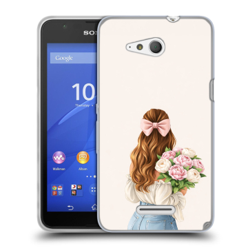 Силиконовый чехол на Sony Xperia E4g с принтом женский Силиконовый чехол на Sony Xperia E4g с принтом женский