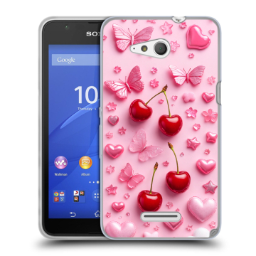 Силиконовый чехол на Sony Xperia E4g с принтом для девочек Силиконовый чехол на Sony Xperia E4g с принтом для девочек