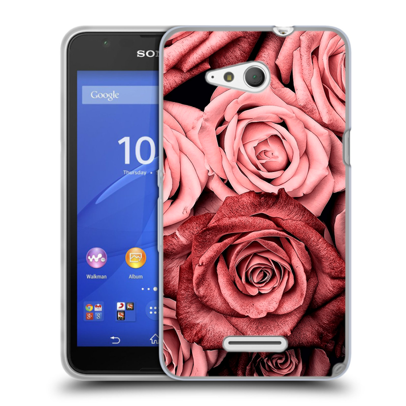 Пластиковый чехол на Sony Xperia E4g с принтом Цветы розы Пластиковый чехол на Sony Xperia E4g с принтом Цветы розы