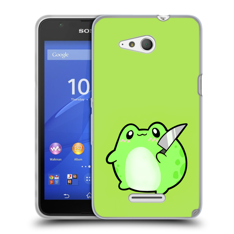 Силиконовый чехол на Sony Xperia E4g с принтом Лягушенок Силиконовый чехол на Sony Xperia E4g с принтом Лягушенок