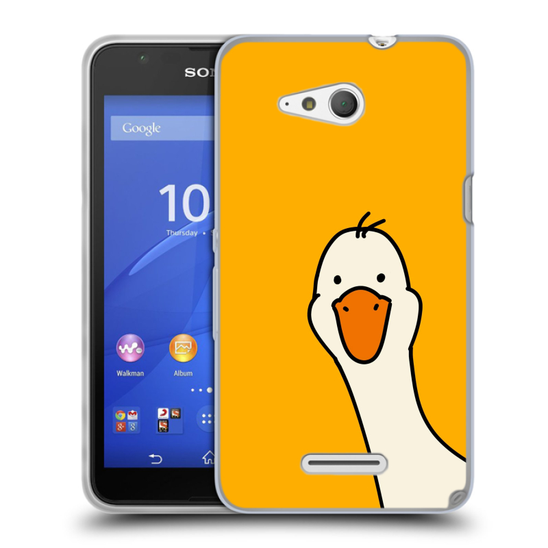 Силиконовый чехол на Sony Xperia E4g с принтом Утка Силиконовый чехол на Sony Xperia E4g с принтом Утка