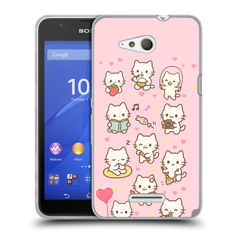 Пластиковый чехол на Sony Xperia E4g с принтом Hello Kitty Хелоу Кити Пластиковый чехол на Sony Xperia E4g с принтом Hello Kitty Хелоу Кити