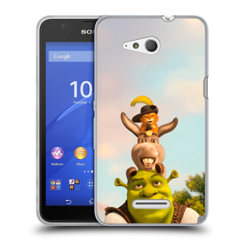 Пластиковый чехол на Sony Xperia E4g с принтом Шрек Shrek Пластиковый чехол на Sony Xperia E4g с принтом Шрек Shrek