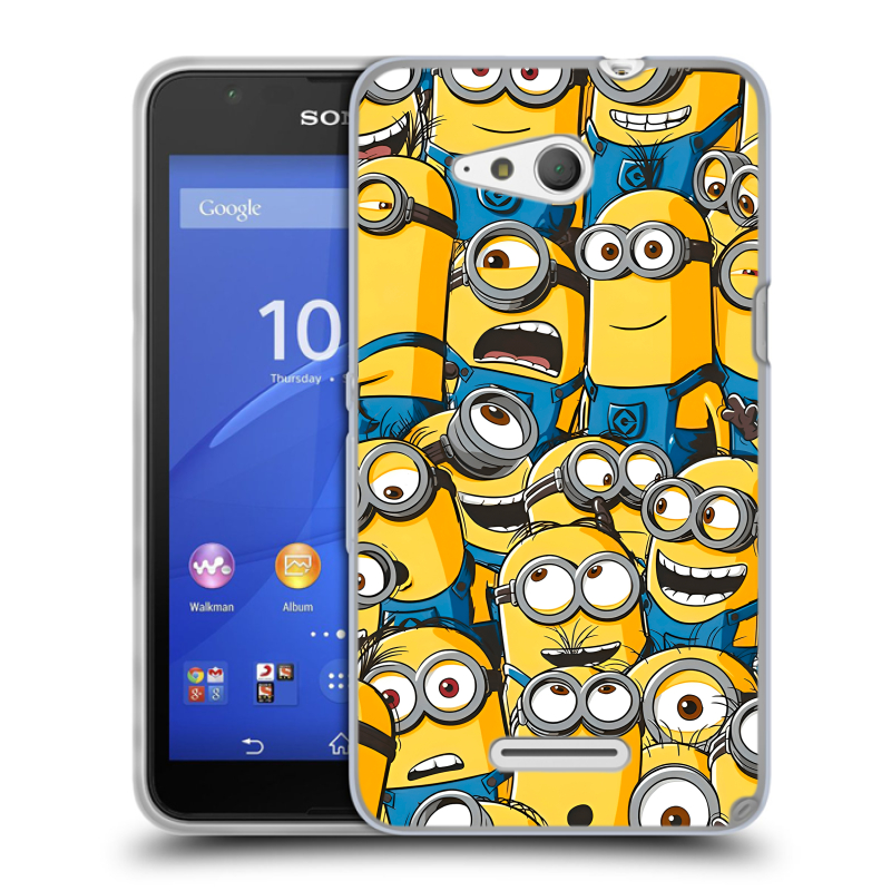 Силиконовый чехол на Sony Xperia E4g с принтом Миньоны Силиконовый чехол на Sony Xperia E4g с принтом Миньоны
