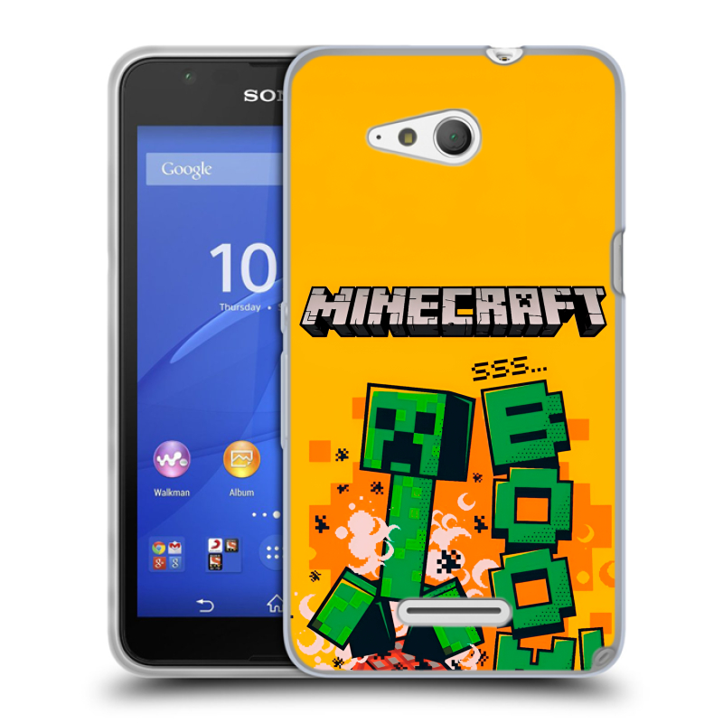Силиконовый чехол на Sony Xperia E4g с принтом Майнкрафт Minecraft Силиконовый чехол на Sony Xperia E4g с принтом Майнкрафт Minecraft
