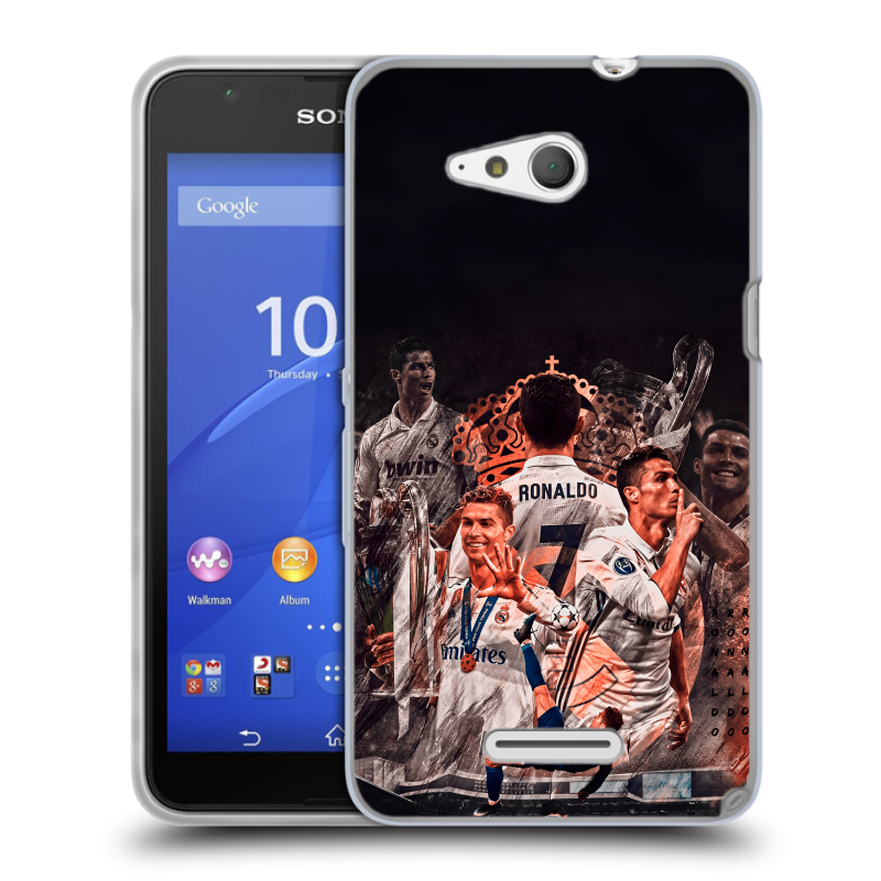 Силиконовый чехол на Sony Xperia E4g с принтом Реал Роналдо Real Ronaldo Силиконовый чехол на Sony Xperia E4g с принтом Реал Роналдо Real Ronaldo
