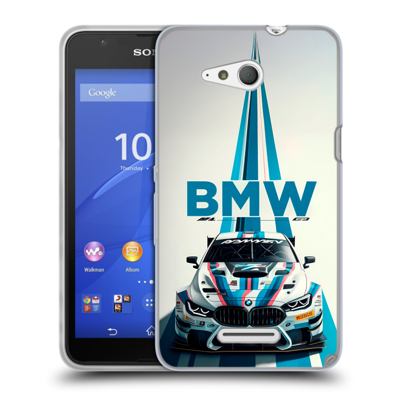 Силиконовый чехол на Sony Xperia E4g с принтом БМВ BMW Силиконовый чехол на Sony Xperia E4g с принтом БМВ BMW