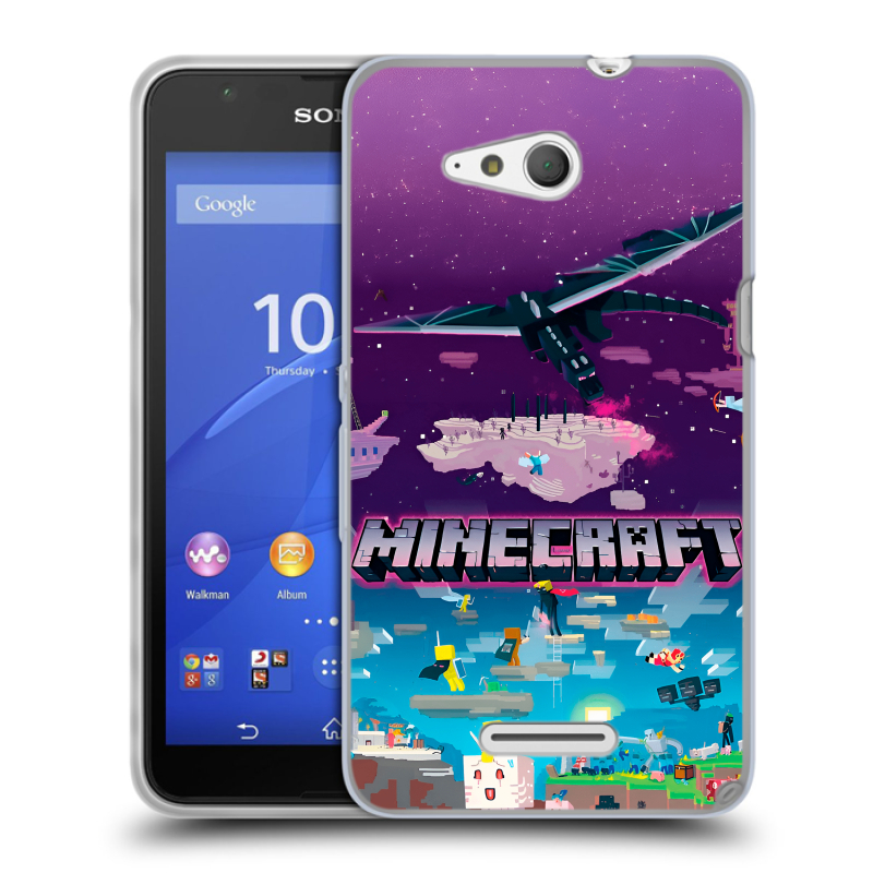 Силиконовый чехол на Sony Xperia E4g с принтом Майнкрафт Minecraft Силиконовый чехол на Sony Xperia E4g с принтом Майнкрафт Minecraft