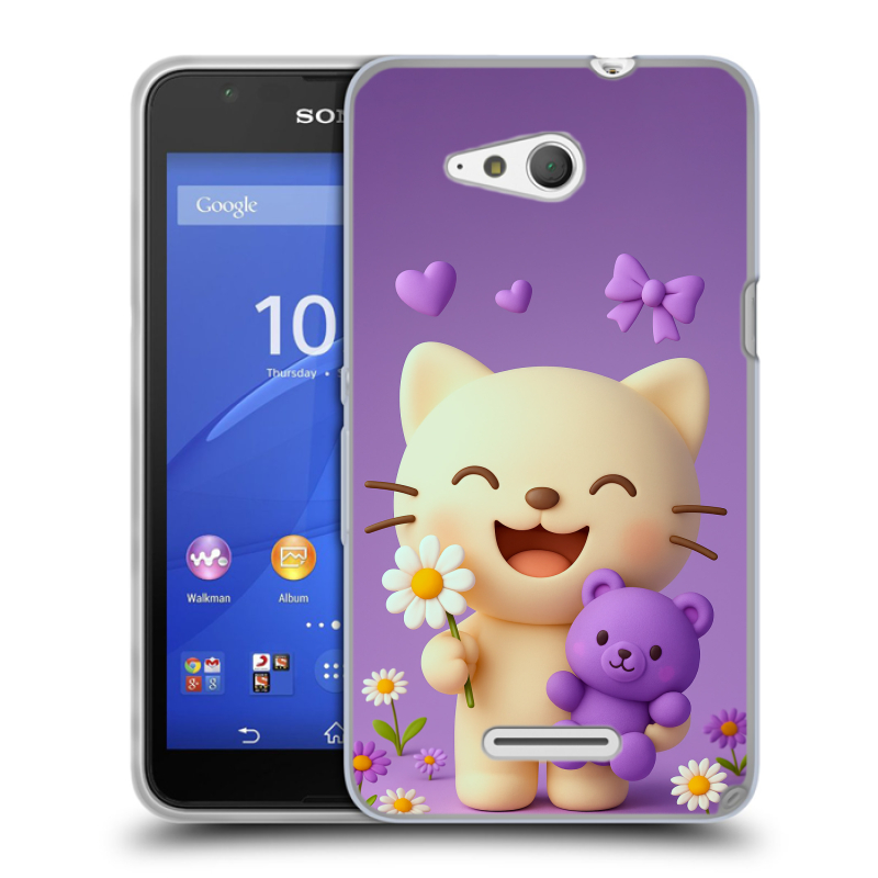 Пластиковый чехол на Sony Xperia E4g с принтом для девочек Пластиковый чехол на Sony Xperia E4g с принтом для девочек