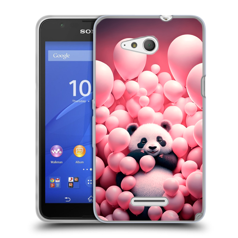 Пластиковый чехол на Sony Xperia E4g с принтом Панда Пластиковый чехол на Sony Xperia E4g с принтом Панда