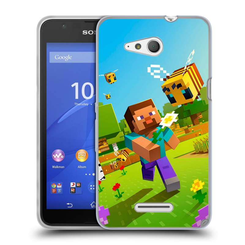 Пластиковый чехол на Sony Xperia E4g с принтом Майнкрафт Minecraft Пластиковый чехол на Sony Xperia E4g с принтом Майнкрафт Minecraft
