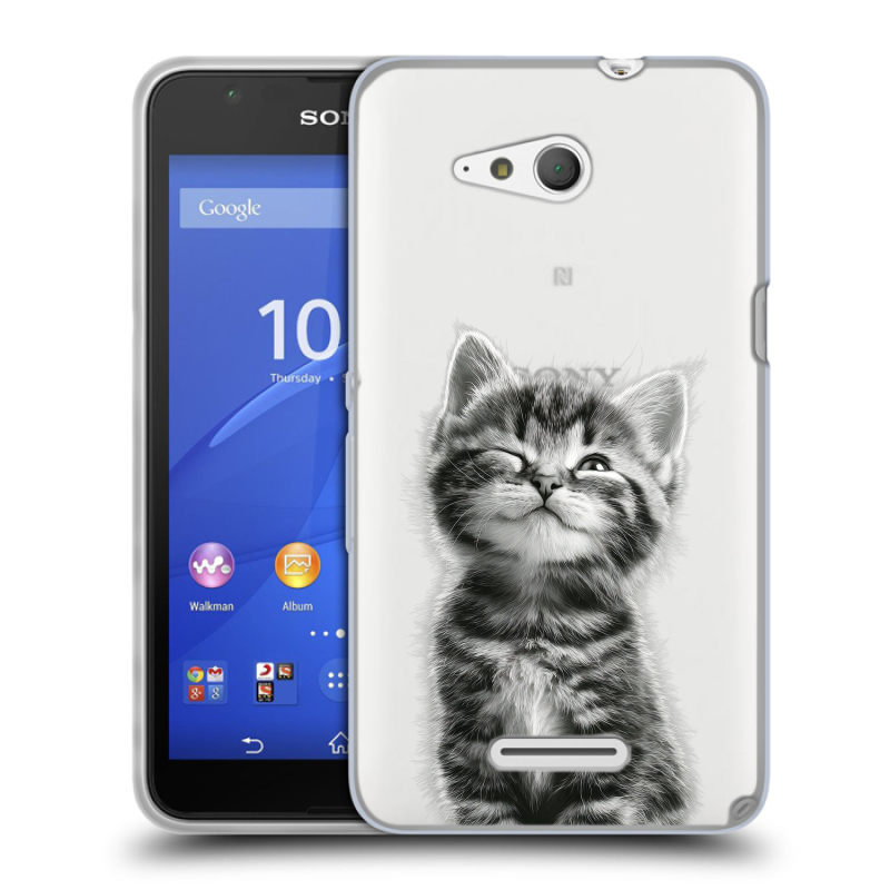 Пластиковый чехол на Sony Xperia E4g с принтом Котенок Пластиковый чехол на Sony Xperia E4g с принтом Котенок