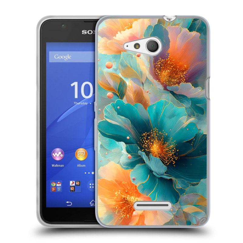 Пластиковый чехол на Sony Xperia E4g с принтом Цветы Пластиковый чехол на Sony Xperia E4g с принтом Цветы