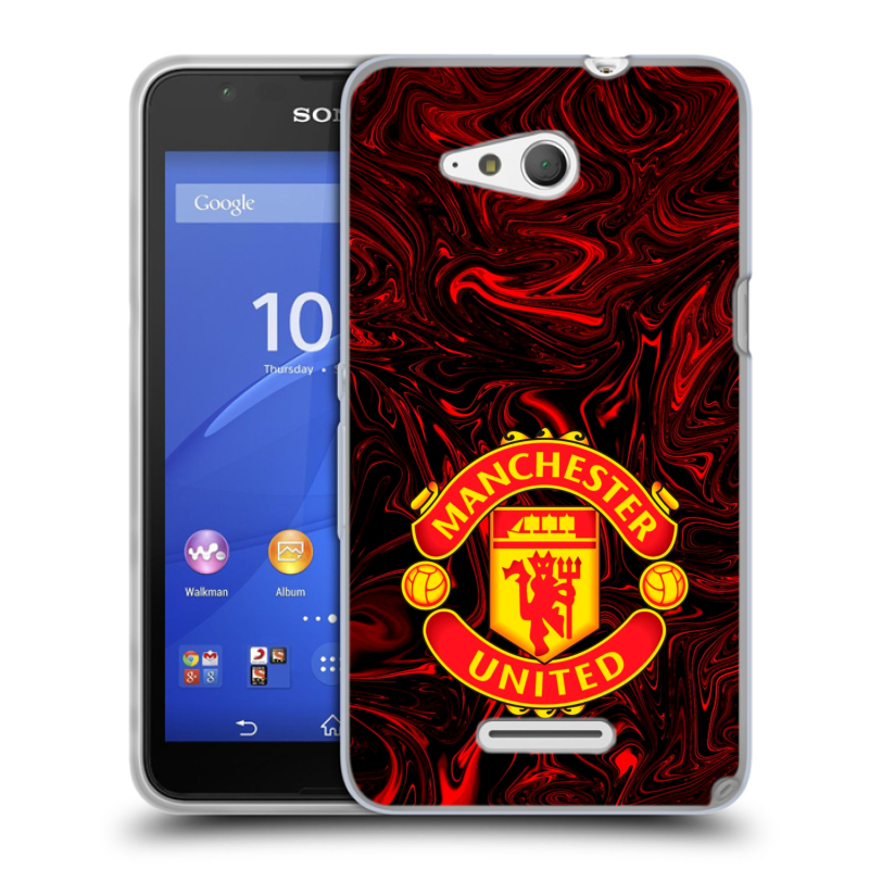 Пластиковый чехол на Sony Xperia E4g с принтом Manchester United Пластиковый чехол на Sony Xperia E4g с принтом Manchester United