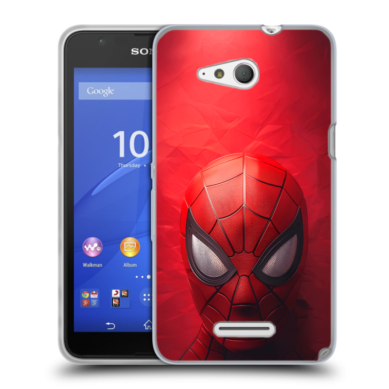 Силиконовый чехол на Sony Xperia E4g с принтом Spiderman Человек паук Силиконовый чехол на Sony Xperia E4g с принтом Spiderman Человек паук