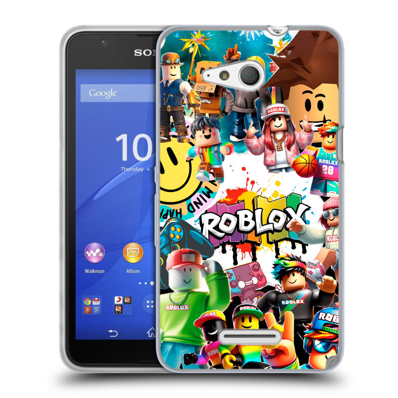 Пластиковый чехол на Sony Xperia E4g с принтом Roblox Роблокс Пластиковый чехол на Sony Xperia E4g с принтом Roblox Роблокс