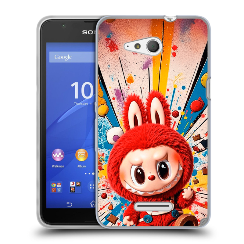 Силиконовый чехол на Sony Xperia E4g с принтом Labubu Лабубу Силиконовый чехол на Sony Xperia E4g с принтом Labubu Лабубу