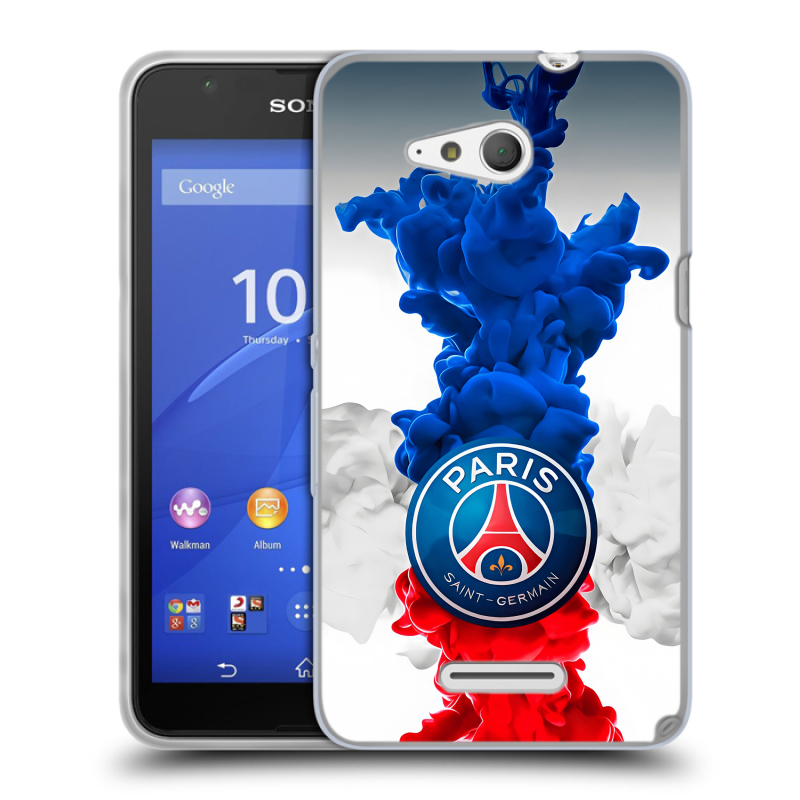 Силиконовый чехол на Sony Xperia E4g с принтом PSG ПСЖ Силиконовый чехол на Sony Xperia E4g с принтом PSG ПСЖ
