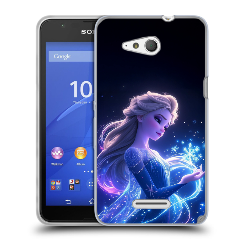 Пластиковый чехол на Sony Xperia E4g с принтом Холодное сердце Frozen Пластиковый чехол на Sony Xperia E4g с принтом Холодное сердце Frozen