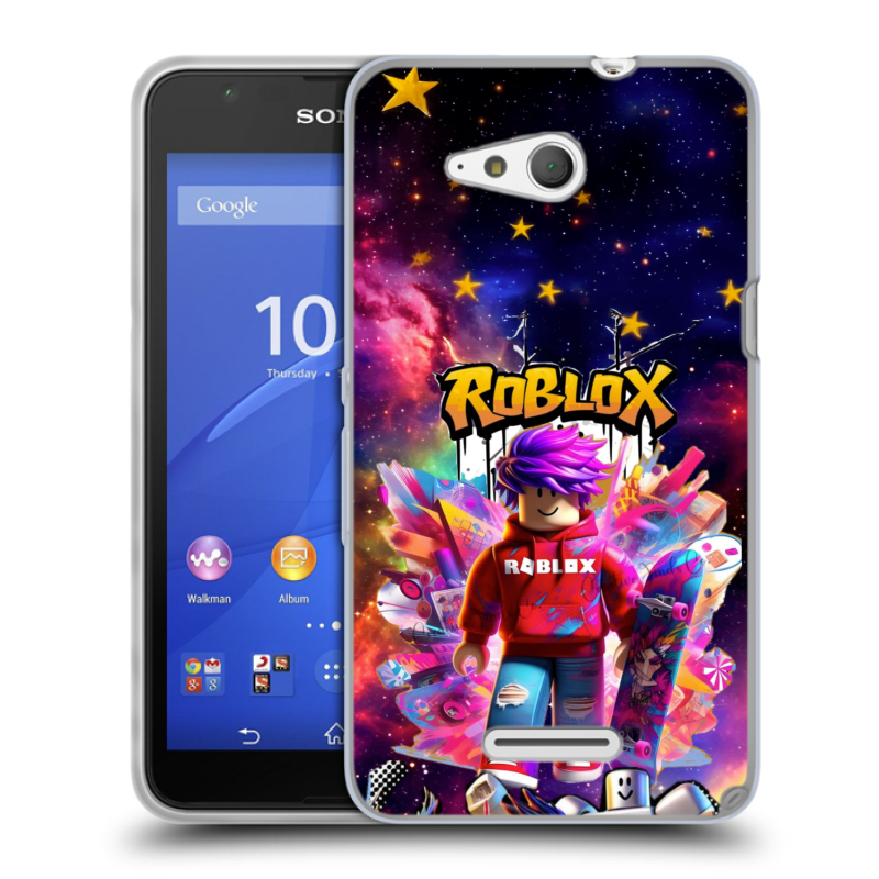 Пластиковый чехол на Sony Xperia E4g с принтом Roblox Роблокс Пластиковый чехол на Sony Xperia E4g с принтом Roblox Роблокс