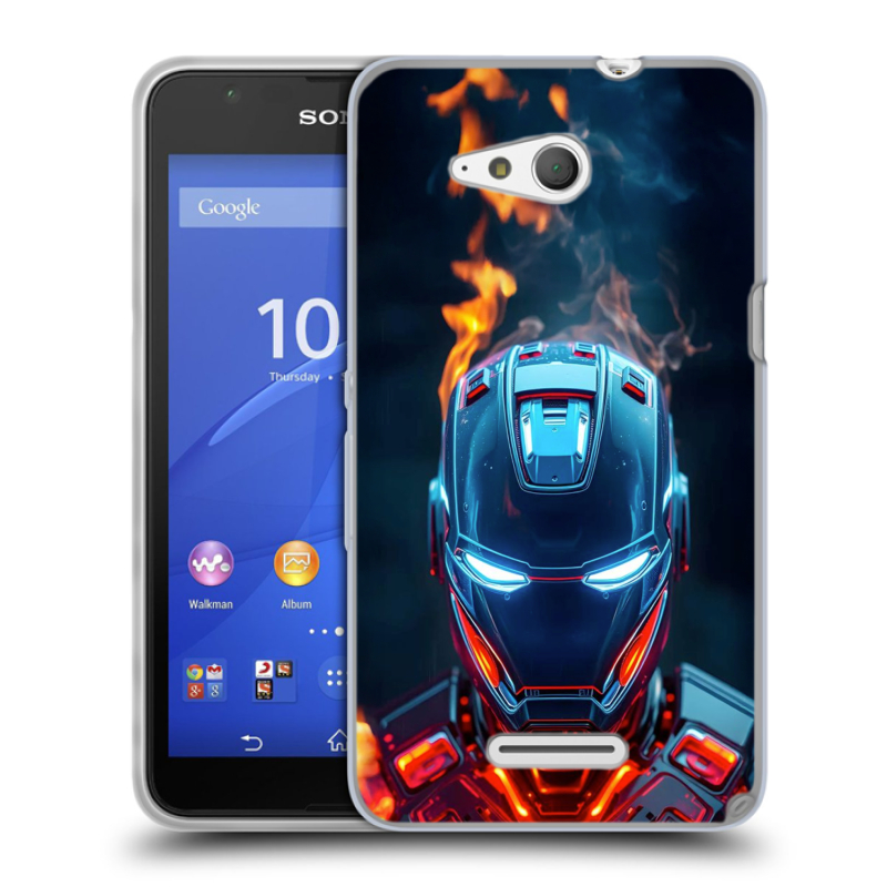 Пластиковый чехол на Sony Xperia E4g с принтом IronMan Железный человек Пластиковый чехол на Sony Xperia E4g с принтом IronMan Железный человек