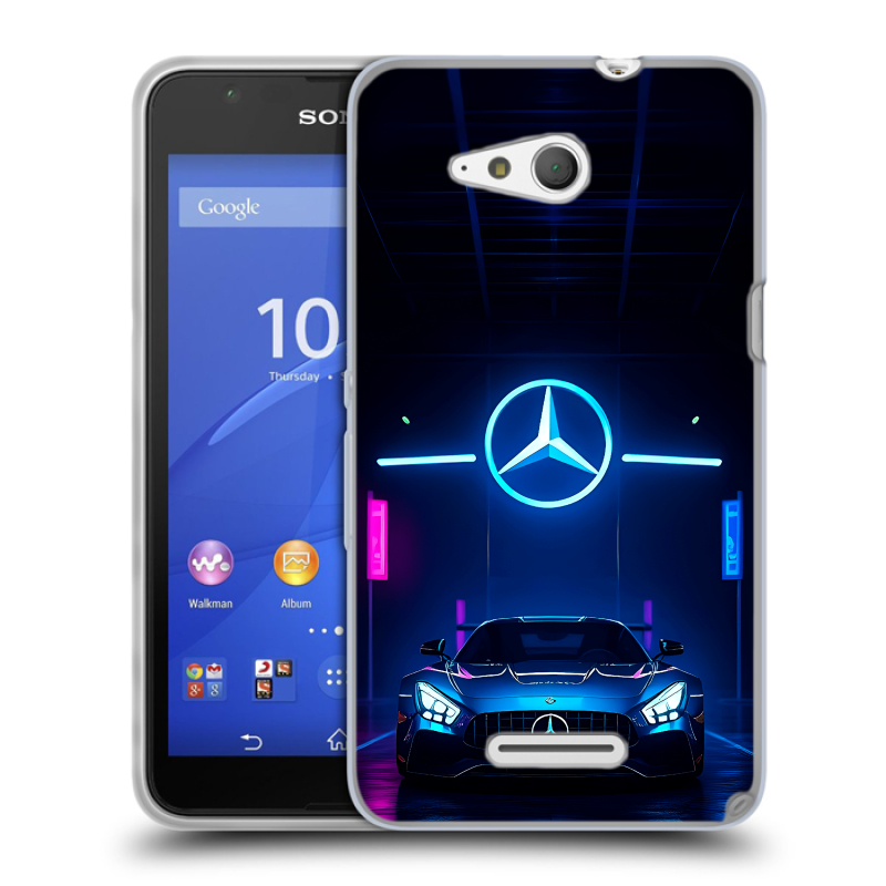 Пластиковый чехол на Sony Xperia E4g с принтом Mercedes Мерседес Пластиковый чехол на Sony Xperia E4g с принтом Mercedes Мерседес