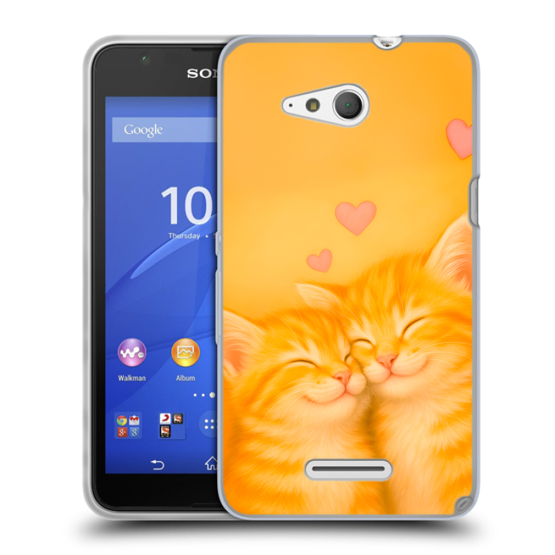 Силиконовый чехол на Sony Xperia E4g с принтом Милые котята Силиконовый чехол на Sony Xperia E4g с принтом Милые котята