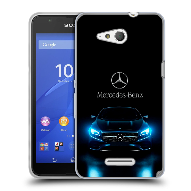 Пластиковый чехол на Sony Xperia E4g с принтом Mercedes Мерседес Пластиковый чехол на Sony Xperia E4g с принтом Mercedes Мерседес