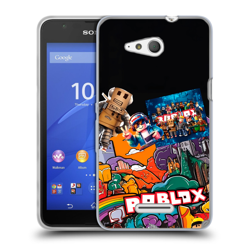 Пластиковый чехол на Sony Xperia E4g с принтом Roblox Роблокс Пластиковый чехол на Sony Xperia E4g с принтом Roblox Роблокс