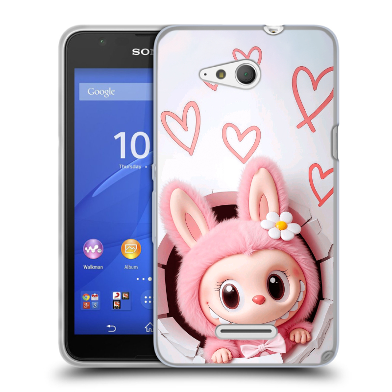 Пластиковый чехол на Sony Xperia E4g с принтом Labubu Лабубу Пластиковый чехол на Sony Xperia E4g с принтом Labubu Лабубу