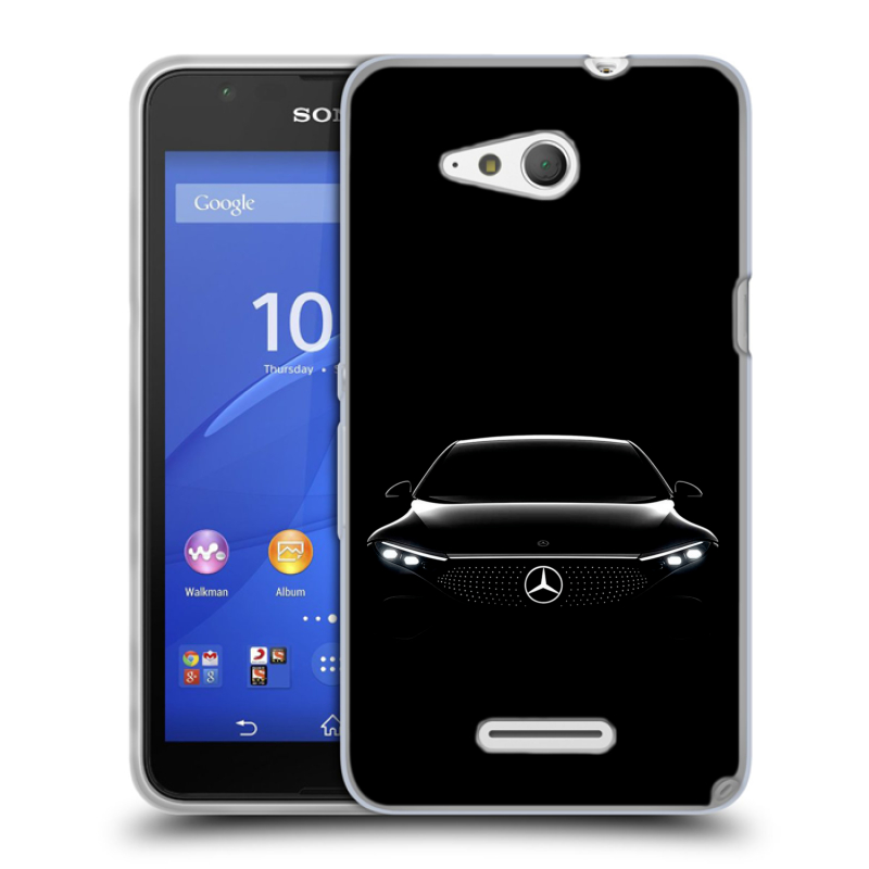 Силиконовый чехол на Sony Xperia E4g с принтом Mercedes Мерседес Силиконовый чехол на Sony Xperia E4g с принтом Mercedes Мерседес