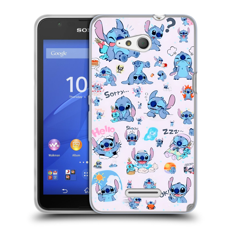 Пластиковый чехол на Sony Xperia E4g с принтом Лило и Стич Пластиковый чехол на Sony Xperia E4g с принтом Лило и Стич