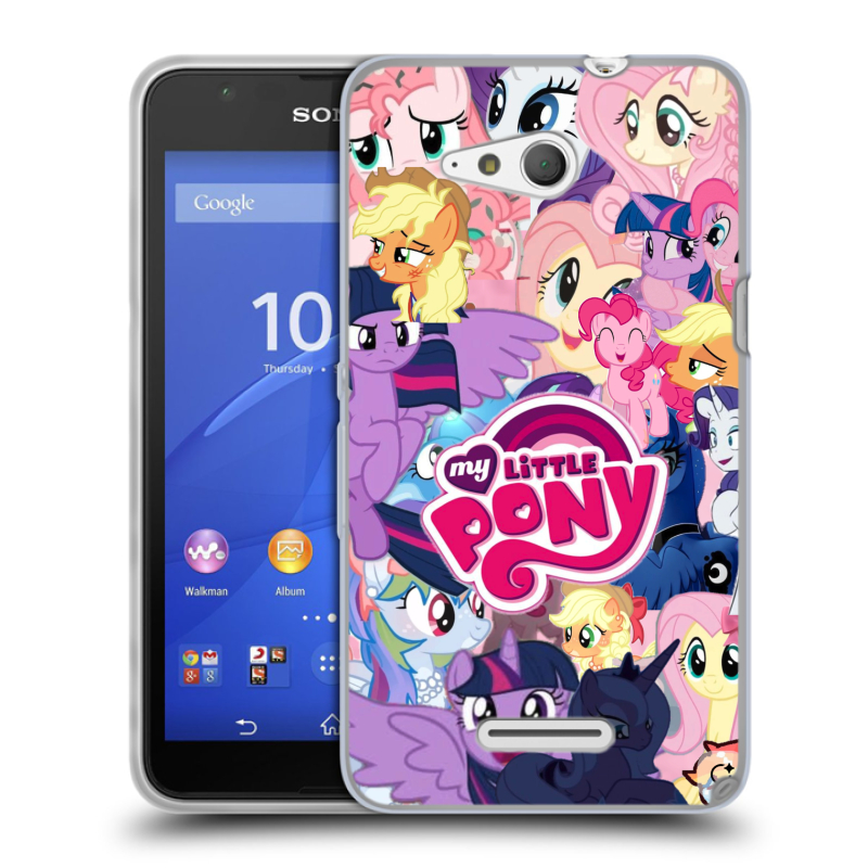 Силиконовый чехол на Sony Xperia E4g с принтом My little pony Дружба чудо Силиконовый чехол на Sony Xperia E4g с принтом My little pony Дружба чудо