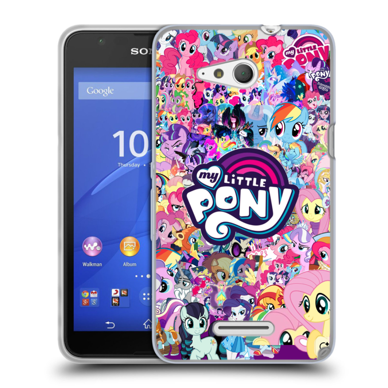 Силиконовый чехол на Sony Xperia E4g с принтом My little pony Дружба чудо Силиконовый чехол на Sony Xperia E4g с принтом My little pony Дружба чудо