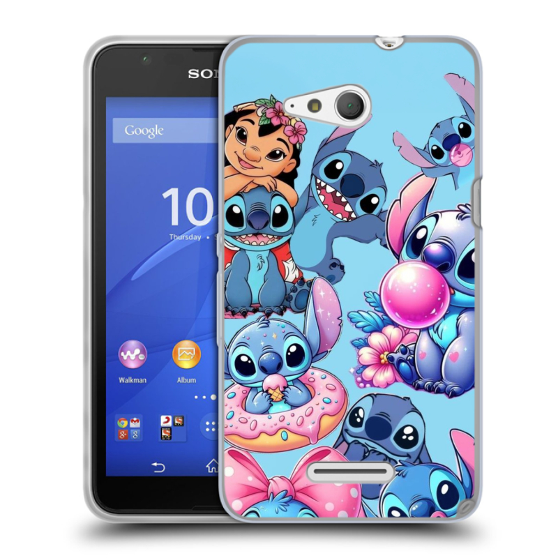 Силиконовый чехол на Sony Xperia E4g с принтом Лило и Стич Силиконовый чехол на Sony Xperia E4g с принтом Лило и Стич